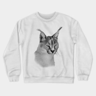 Caracal Wild Cat African Wildlife Crewneck Sweatshirt